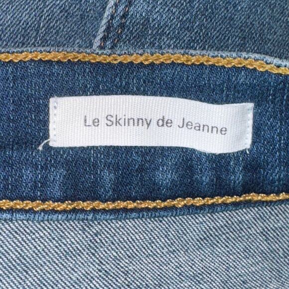 Frame Denim Le Skinny De Jeanne Jeans Women's Size 32 Roman Blue Mid Rise - Picture 6 of 7